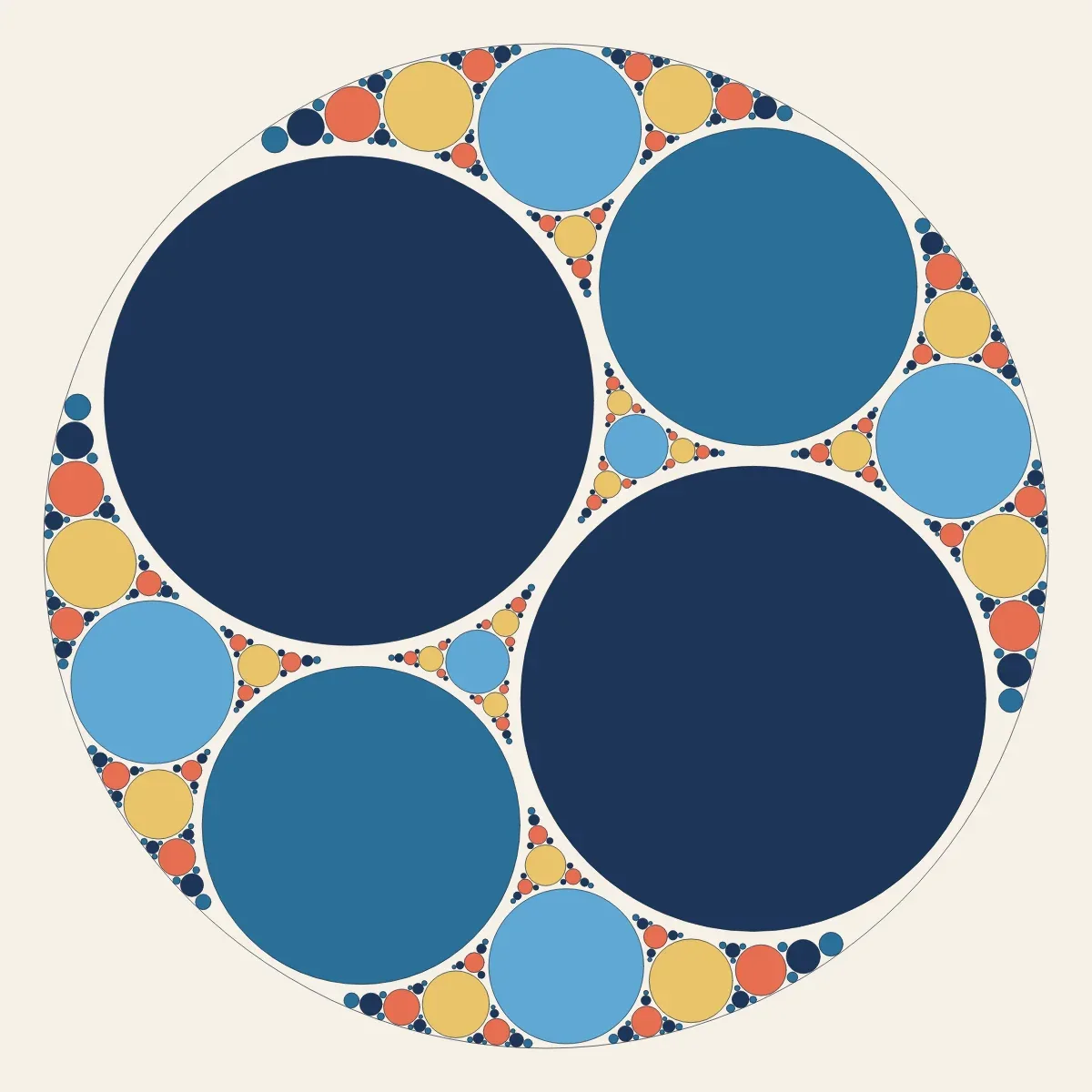 Apollonian Gasket by Lumen & Logic