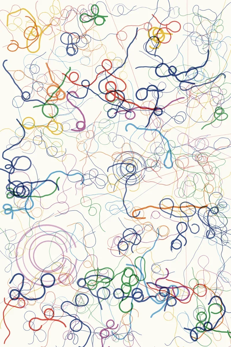 Asemic Scrawl by Lumen & Logic