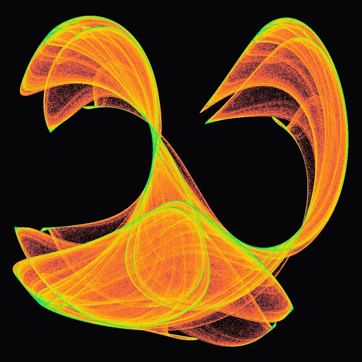 Clifford Attractor by Lumen & Logic