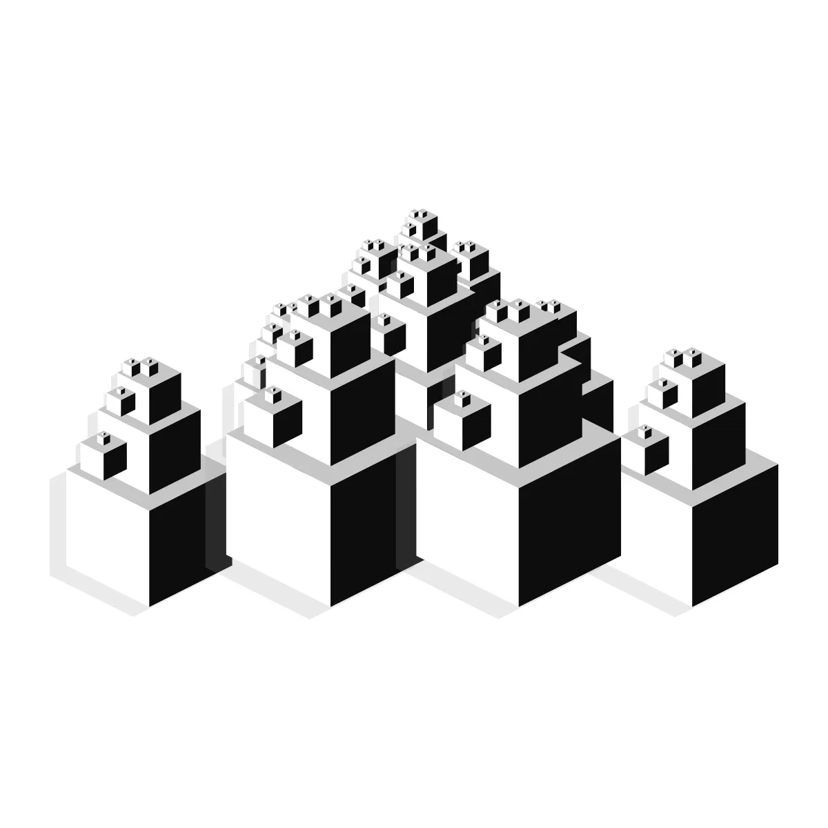 Cube Ziggurat by Lumen & Logic